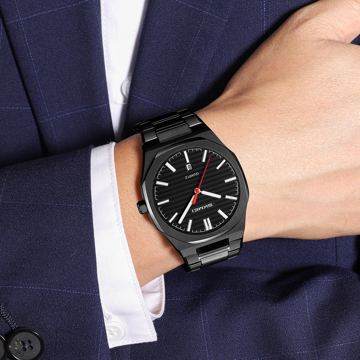 Watch Source Factory Wholesale Men's Steel Band Quartz Watch SKMEI 9397