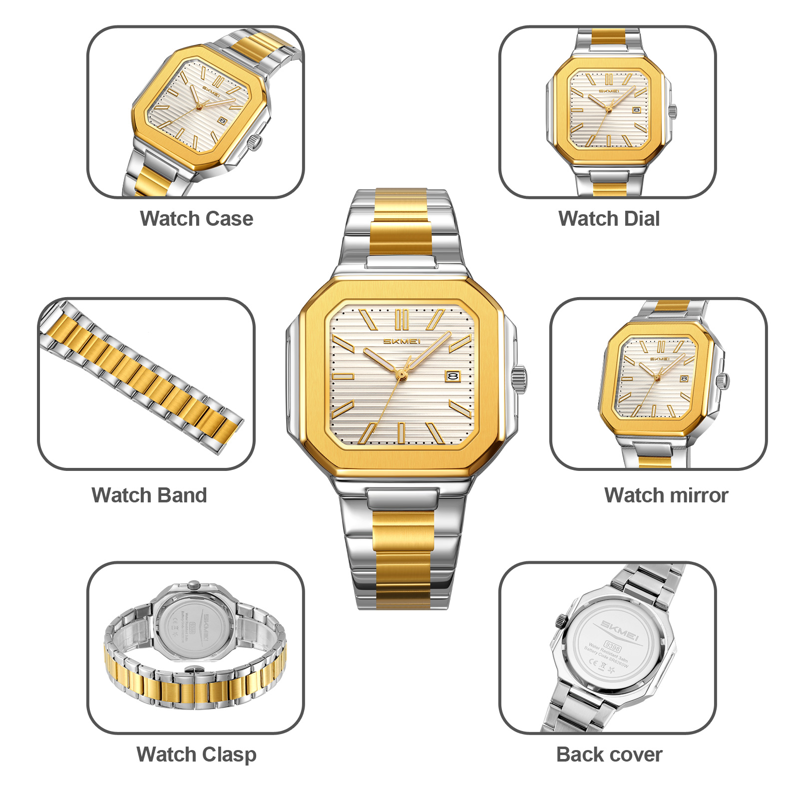 SKMEI watch model 9398 men and women sizes watches