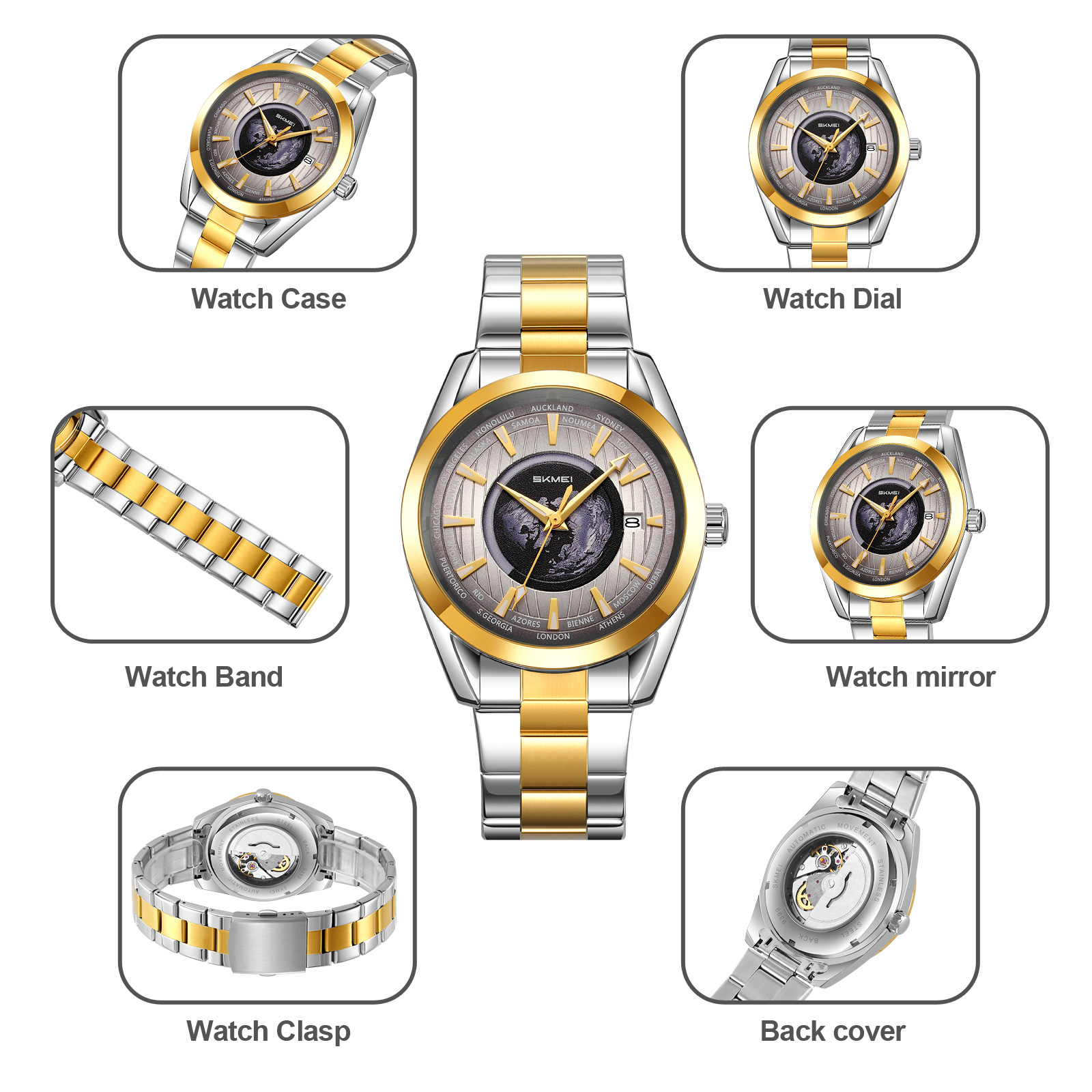 SKMEI 9399 Automatic Mechanical Watch WHOLESALER
