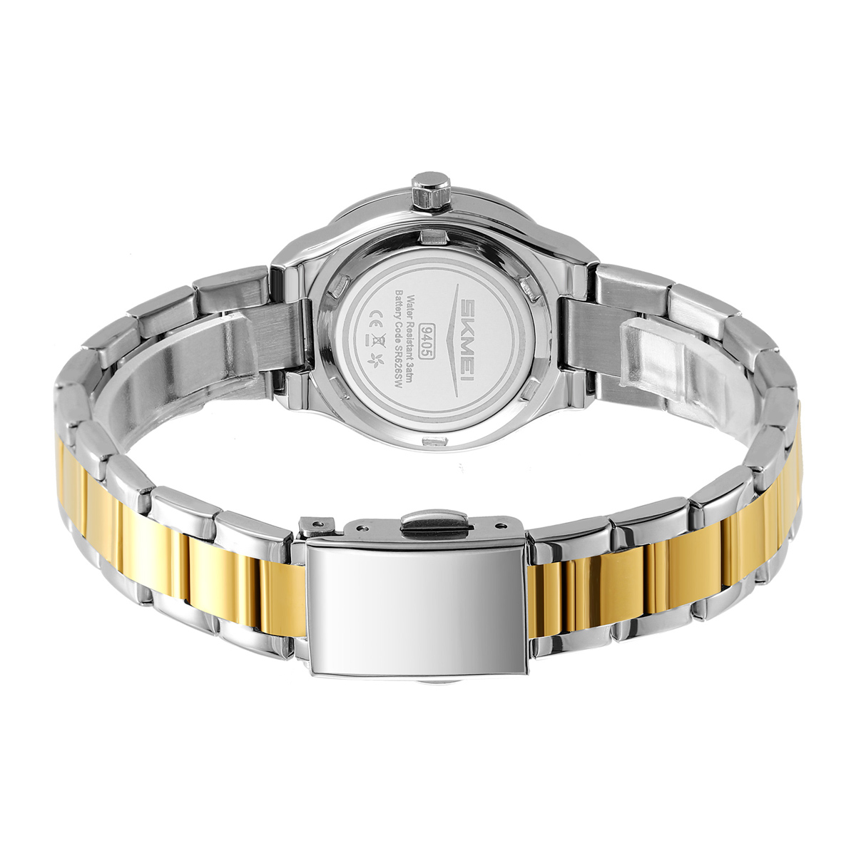 SKMEI 9405 Ladies Octagon Crystal Rhinestone Bezel Women Wrist Watch