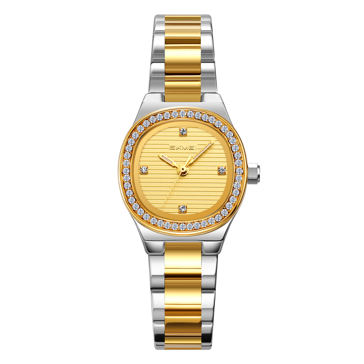 SKMEI 9405 Ladies Octagon Crystal Rhinestone Bezel Women Wrist Watch