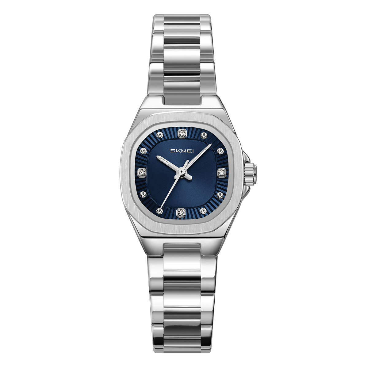 SKMEI 9408 Ladies Square Octagon Stainless Steel Bracelet Quartz Watch