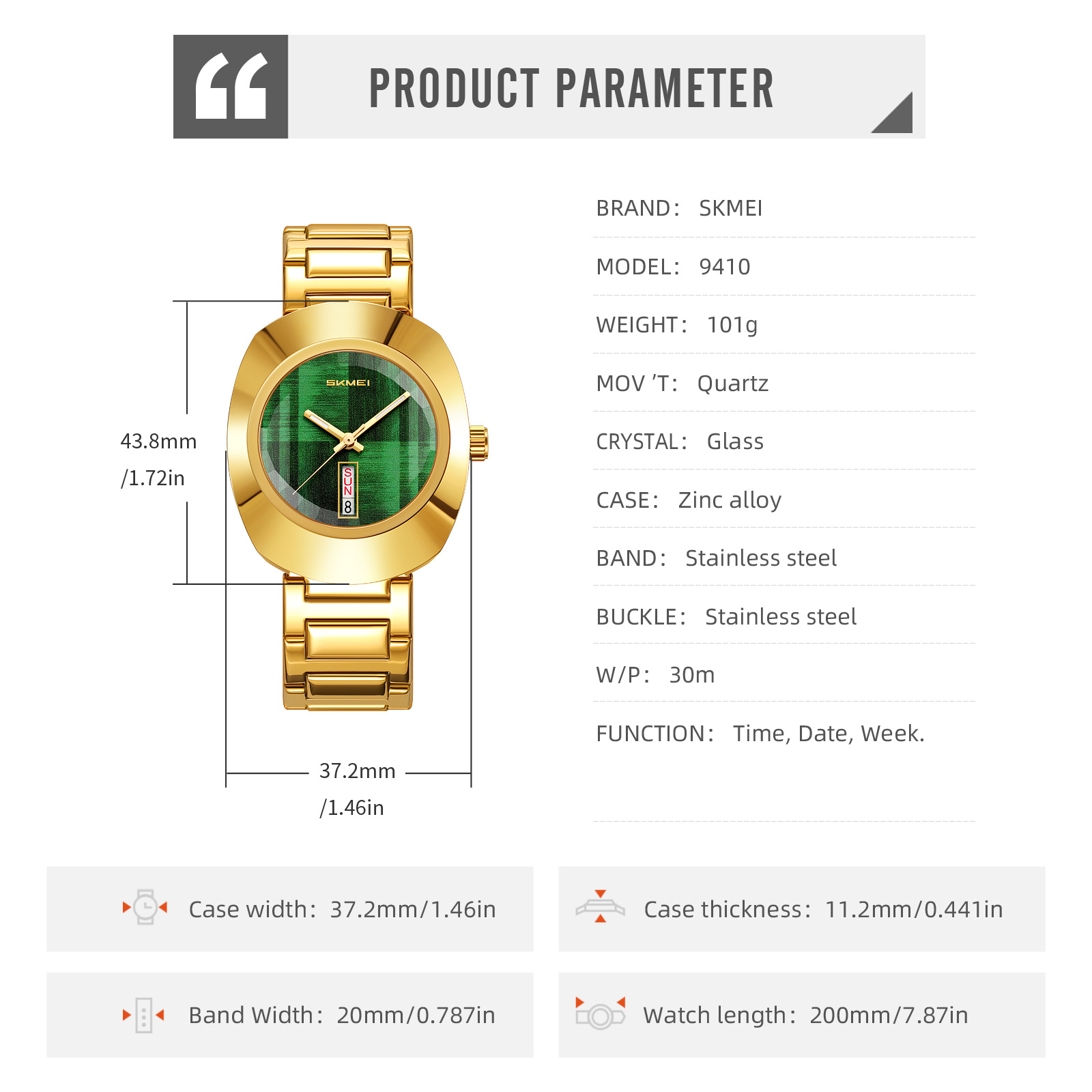 SKMEI 9410 new arrival men watch