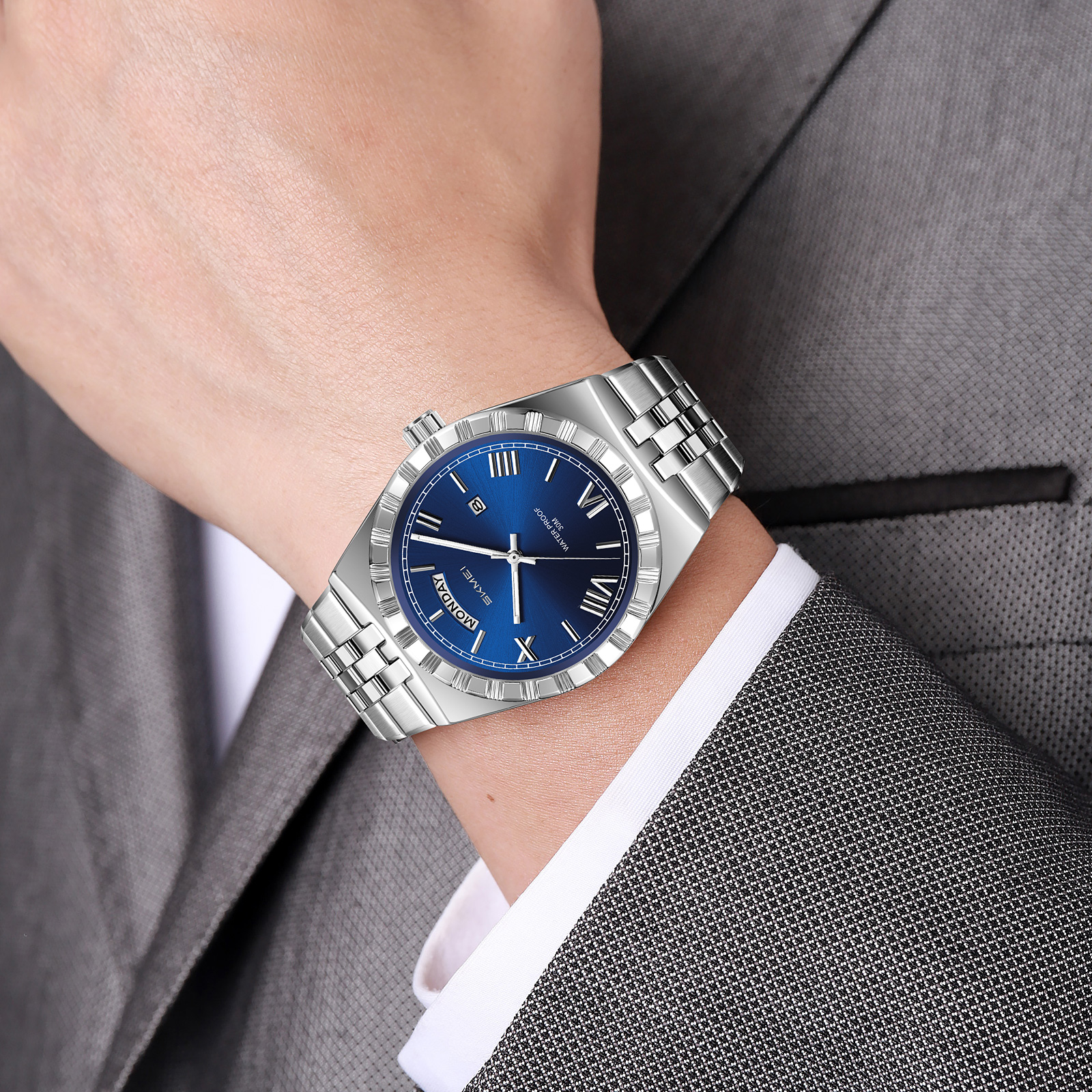 SKMEI WATCH 9411 Stainless Steel band Quartz Watch
