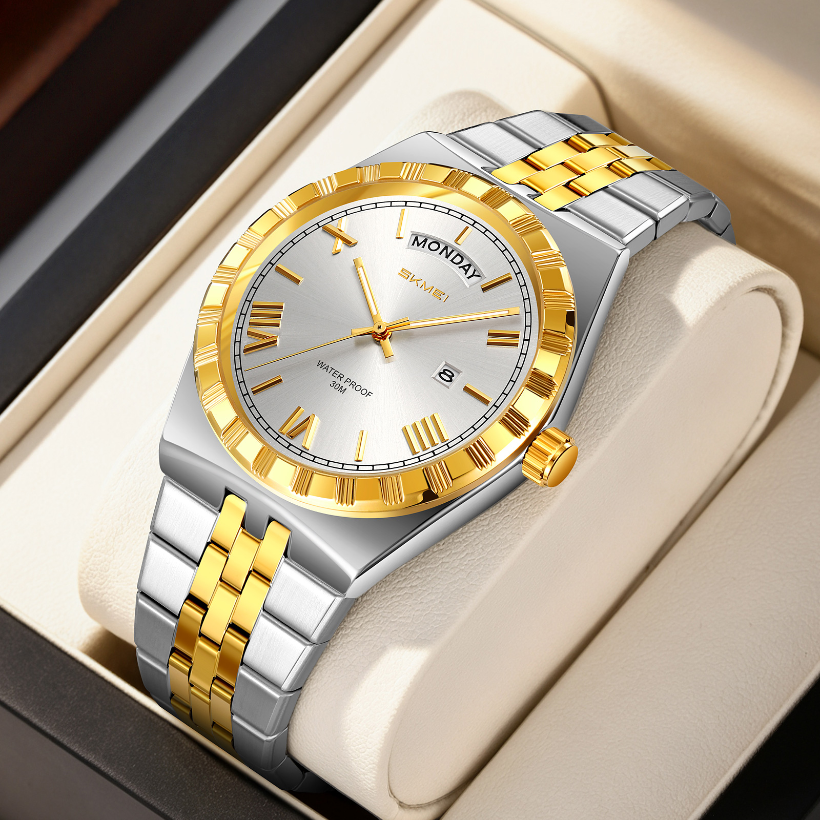 SKMEI WATCH 9411 Stainless Steel band Quartz Watch
