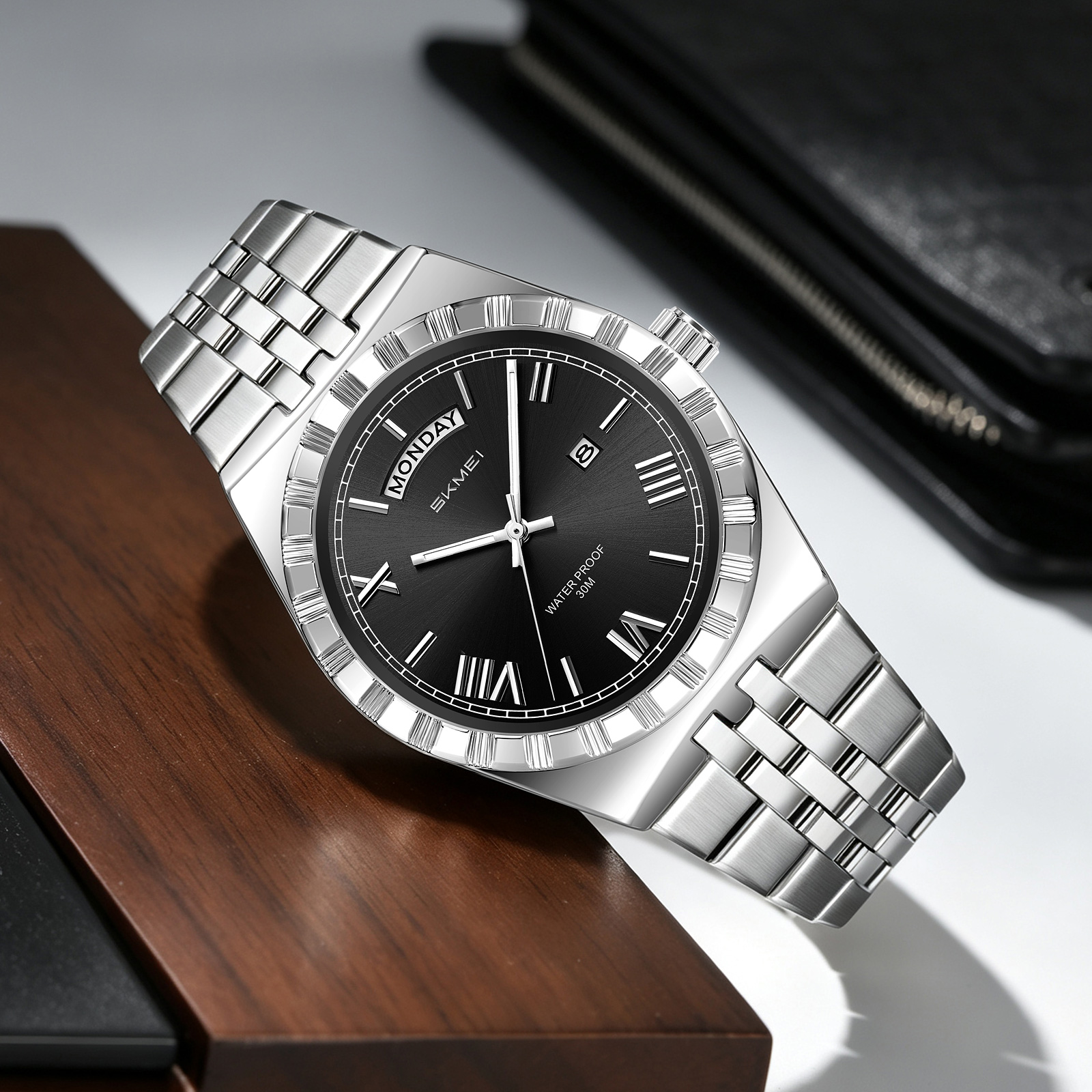 SKMEI WATCH 9411 Stainless Steel band Quartz Watch