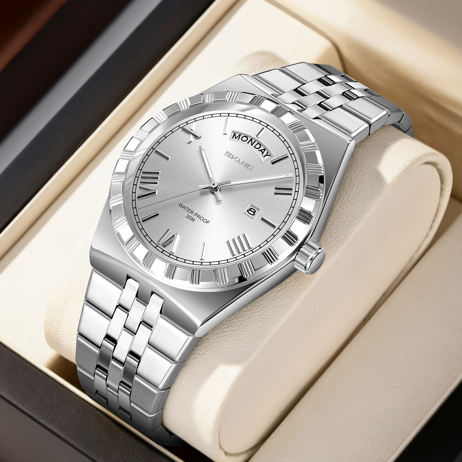 SKMEI WATCH 9411 Stainless Steel band Quartz Watch