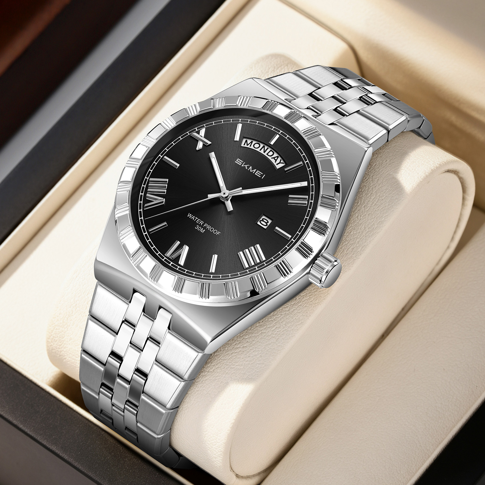 SKMEI WATCH 9411 Stainless Steel band Quartz Watch