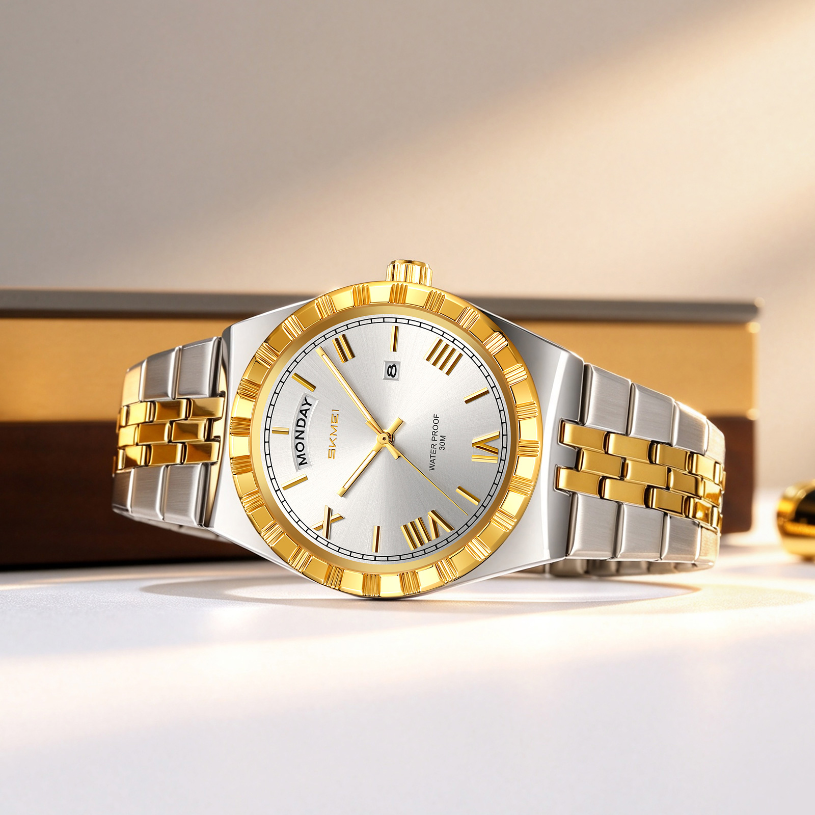 SKMEI WATCH 9411 Stainless Steel band Quartz Watch