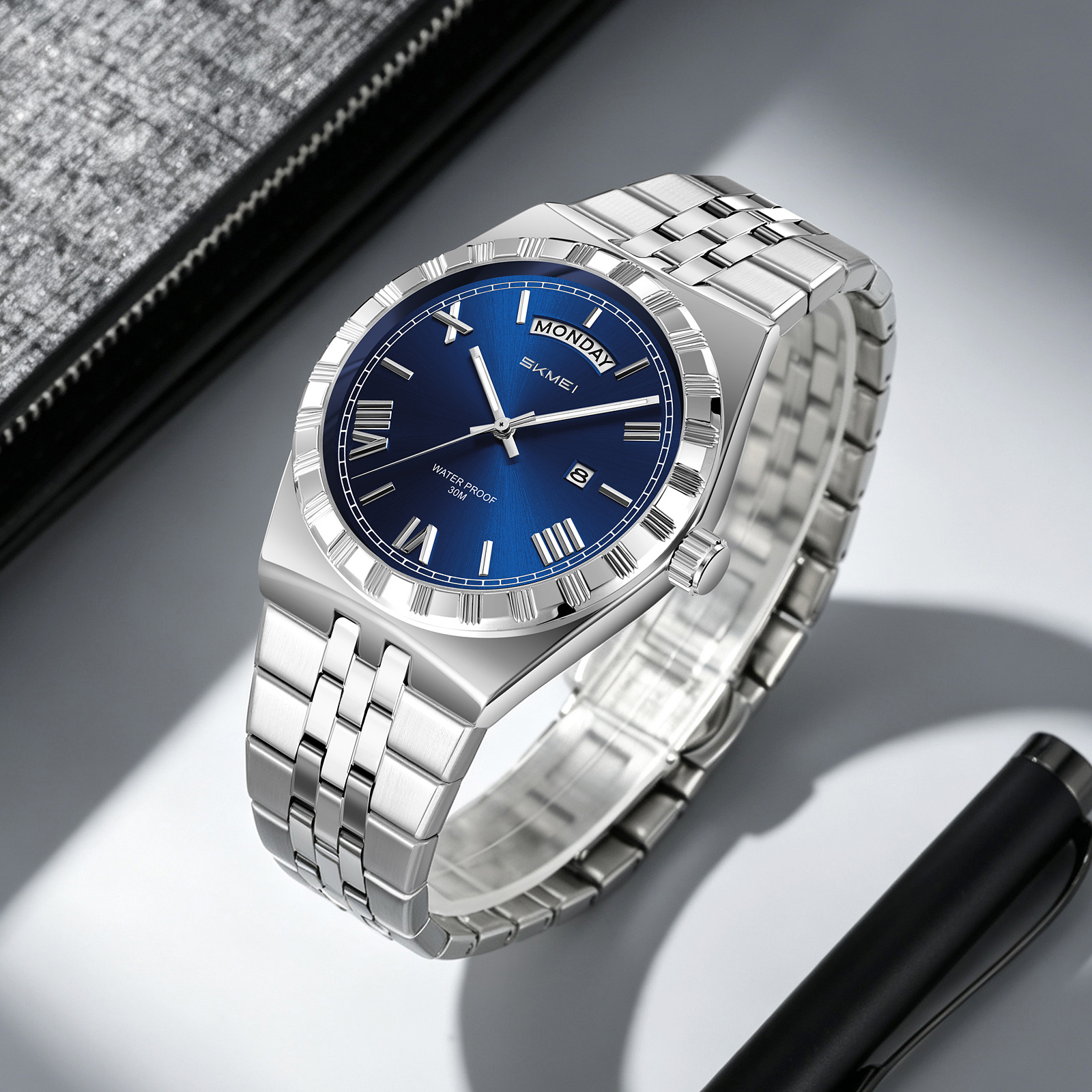 SKMEI WATCH 9411 Stainless Steel band Quartz Watch