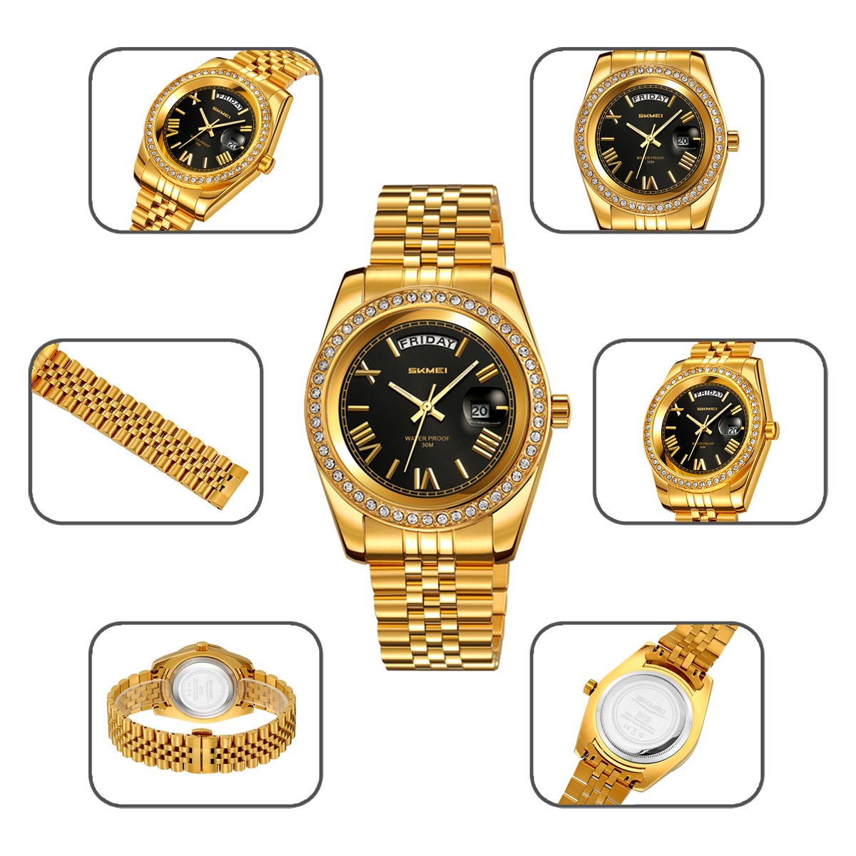 SKMEI 9419 Luxury-Inspired Quartz Watches 