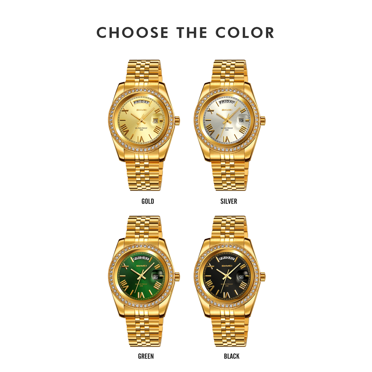 SKMEI 9419 Luxury-Inspired Quartz Watches 
