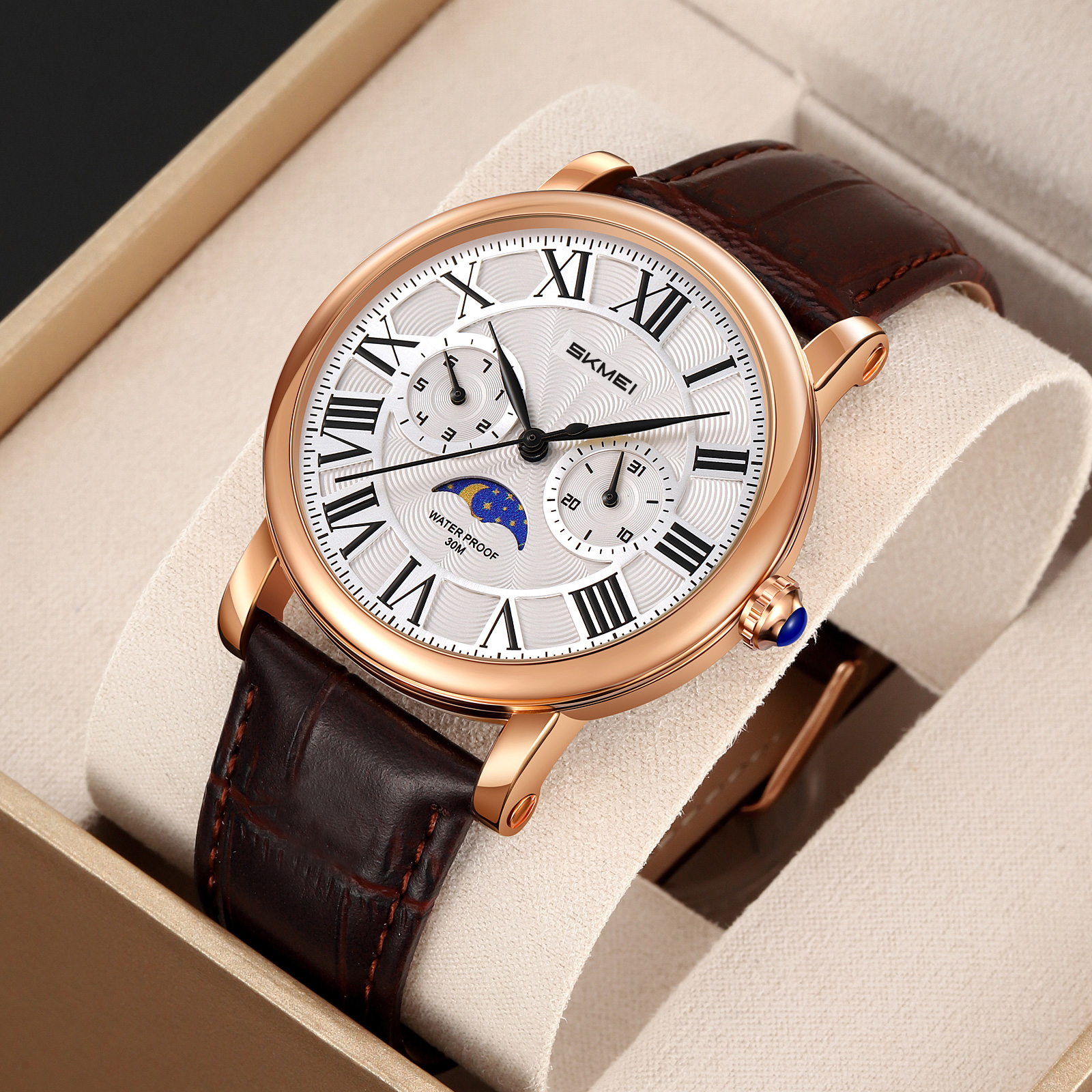 9438 SKMEI Vintage Mens Quartz Watch