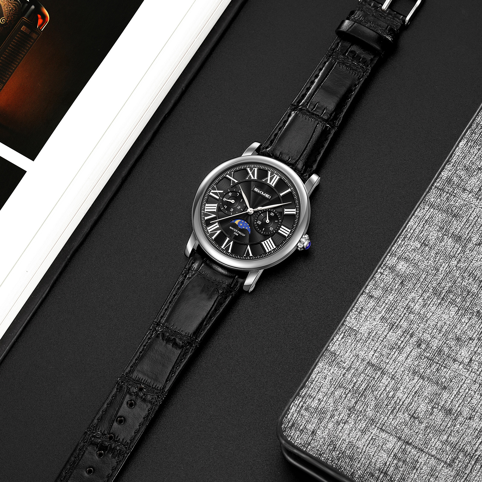 9438 SKMEI Vintage Mens Quartz Watch