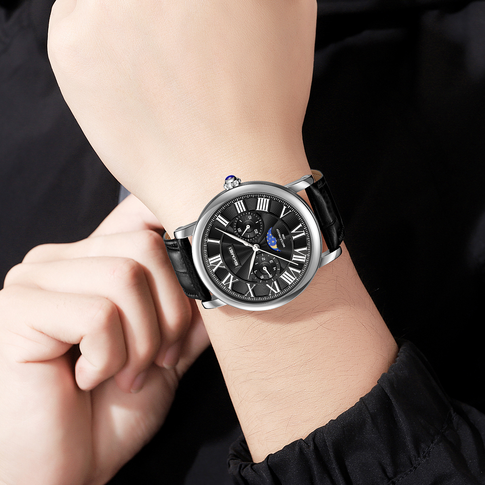 9438 SKMEI Vintage Mens Quartz Watch