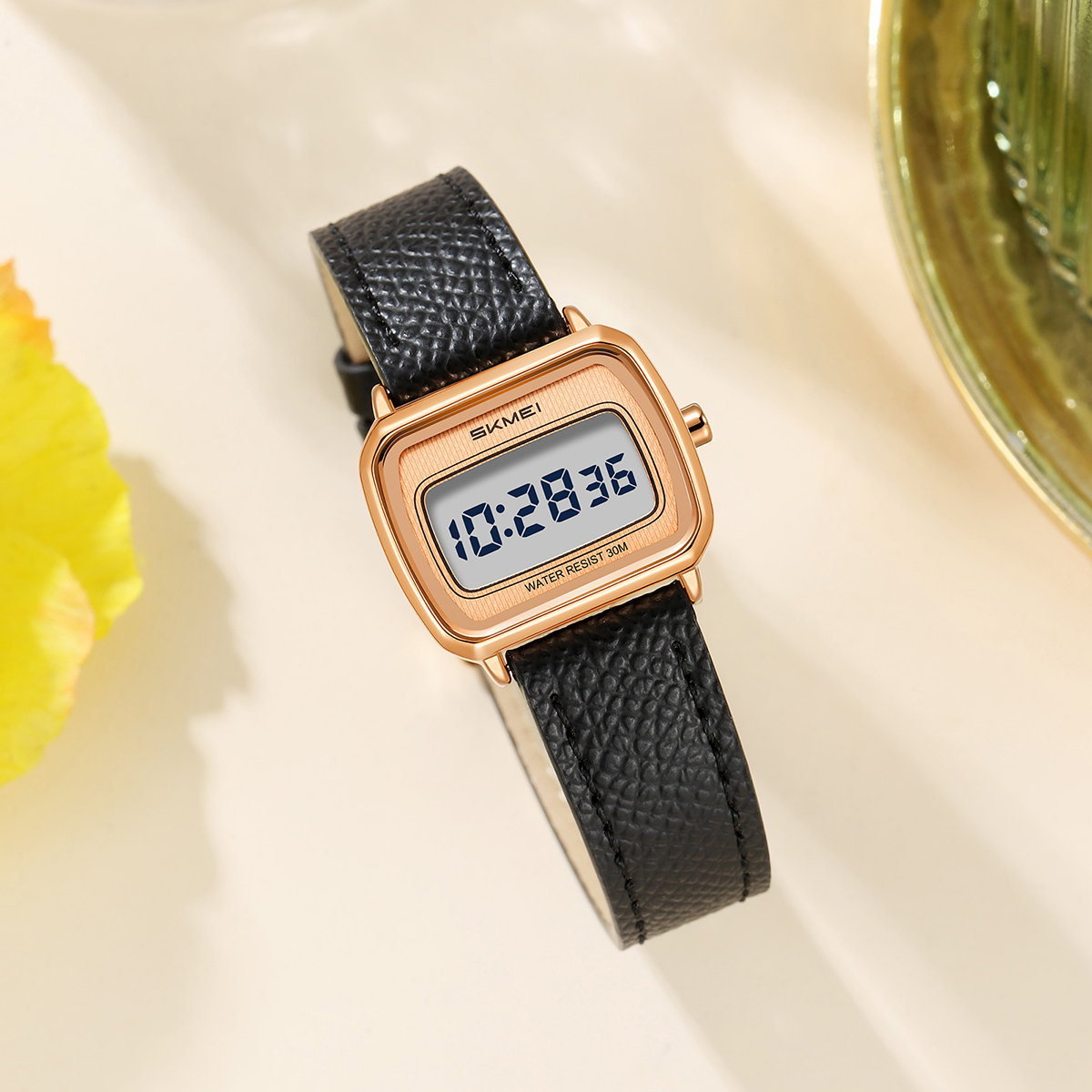 2598 Mini Square LCD Dial Vintage SKMEI Ladies Digital Watch