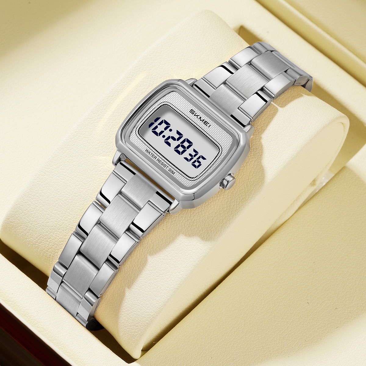 2598 Mini Square LCD Dial Vintage SKMEI Ladies Digital Watch
