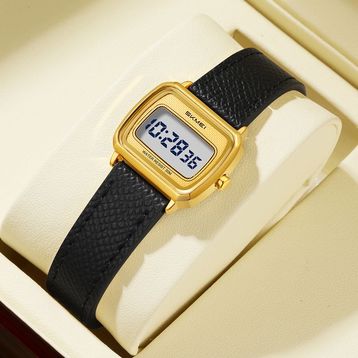 2598 Mini Square LCD Dial Vintage SKMEI Ladies Digital Watch