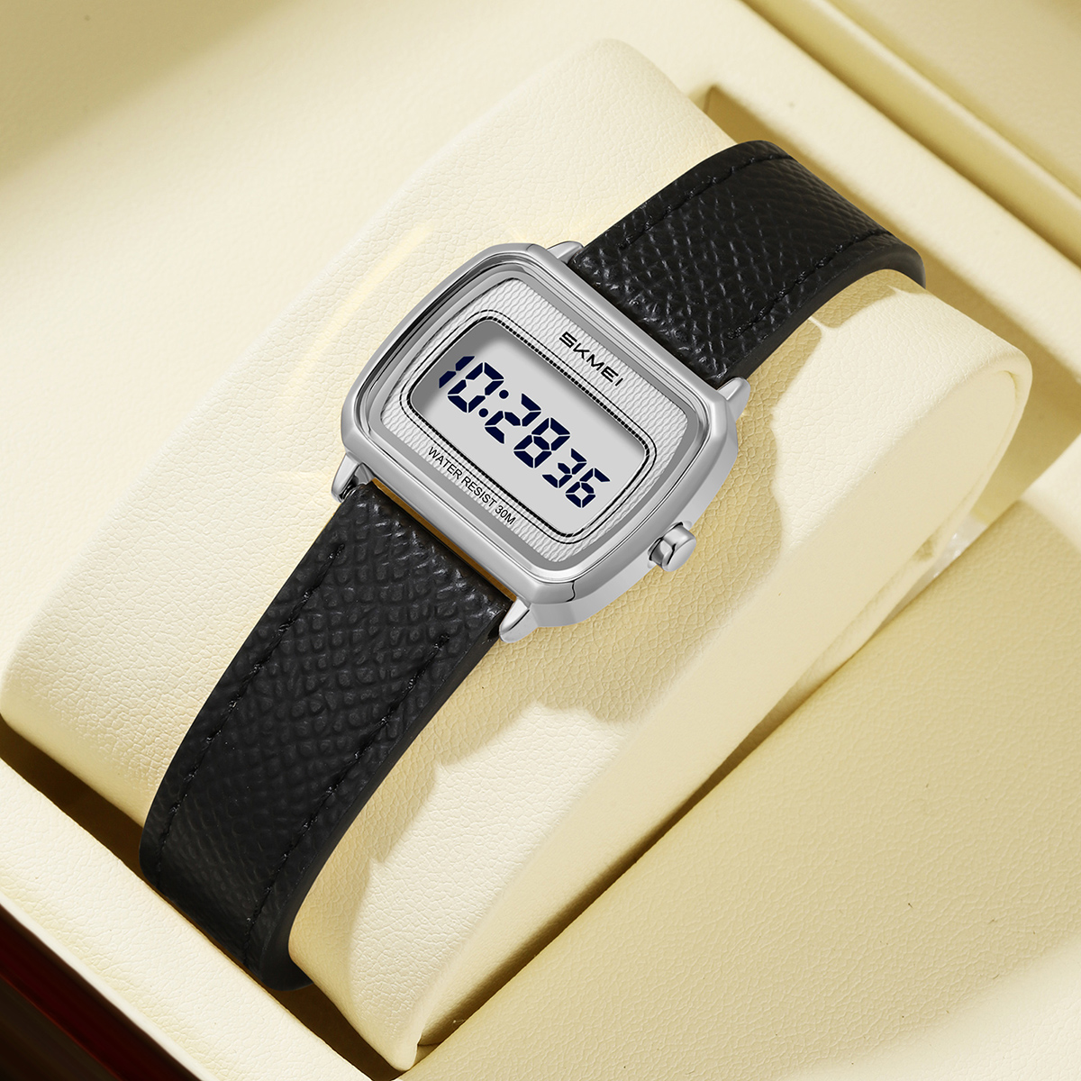 2598 Mini Square LCD Dial Vintage SKMEI Ladies Digital Watch
