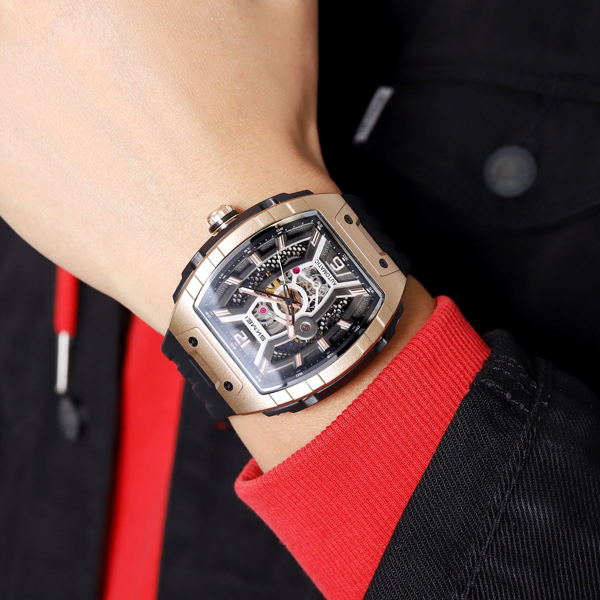 New SKMEI M033 Luxury Automatic Mechanical Watch for Men