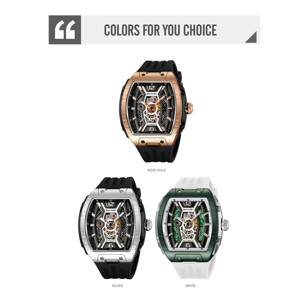 New SKMEI M033 Luxury Automatic Mechanical Watch for Men