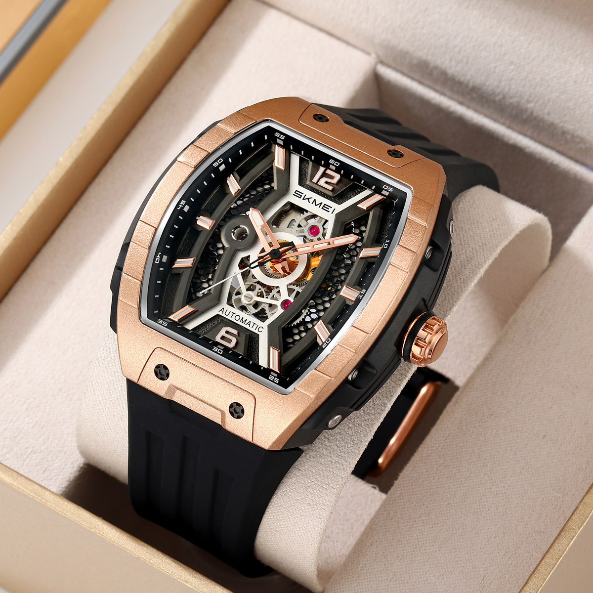 New SKMEI M033 Luxury Automatic Mechanical Watch for Men