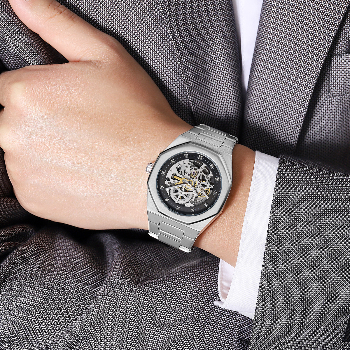 Skmei M034 Quality Watch Automatic Mechanical Mans Watch 