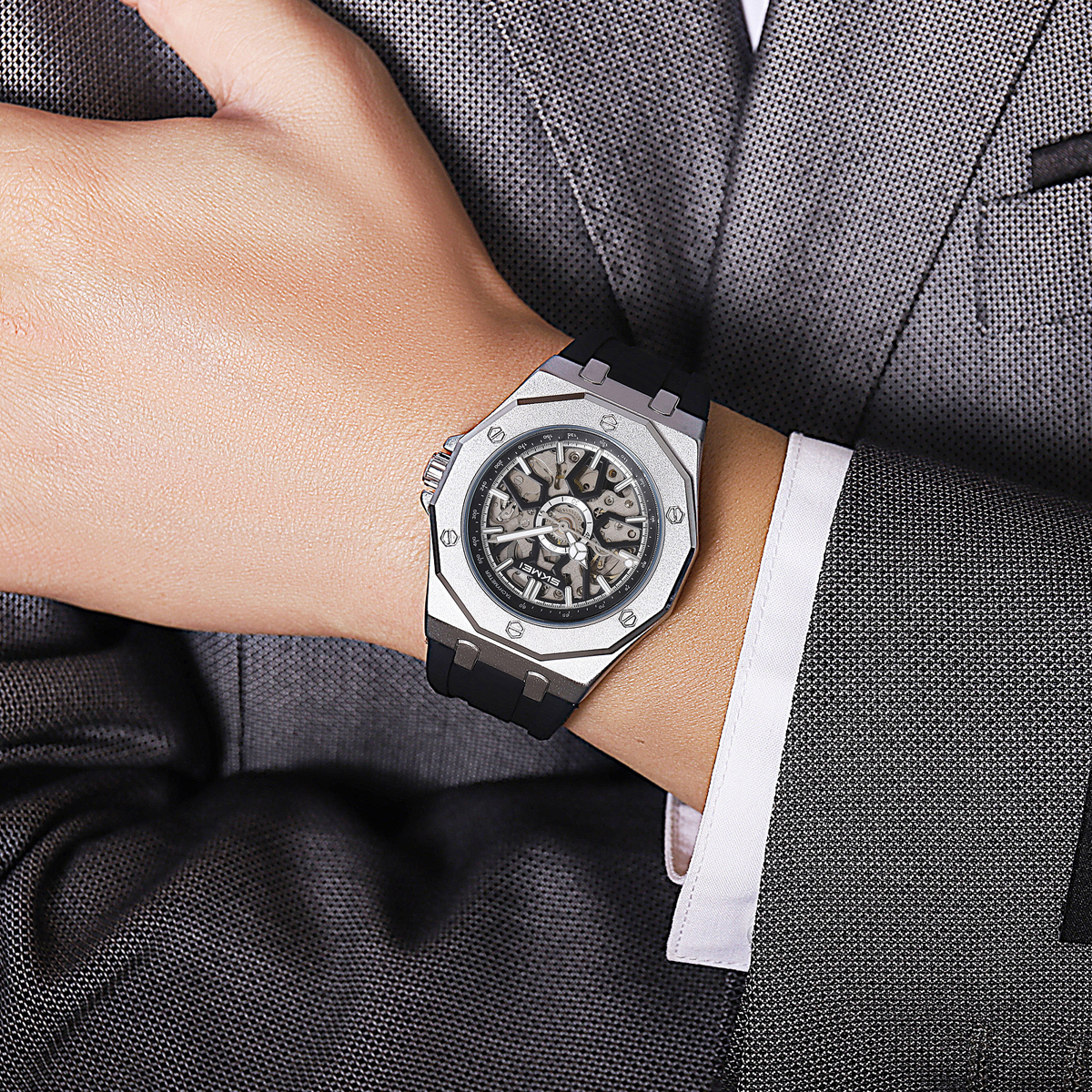 SKMEI New Arrival M036 Luxury Waterproof Mechanical Watch