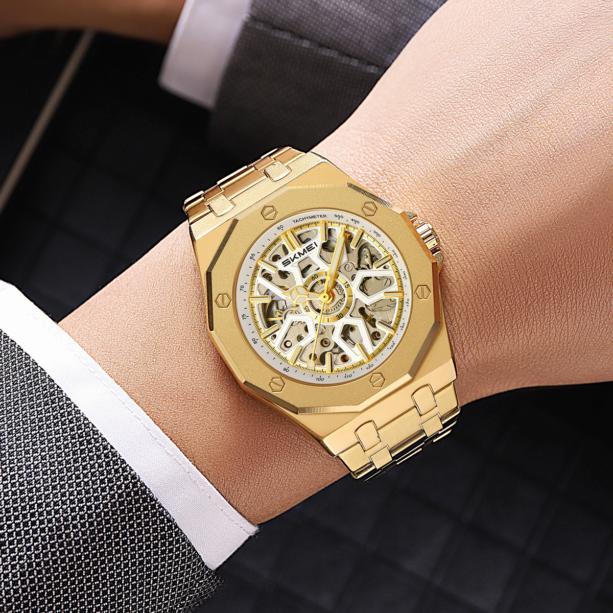 SKMEI New Arrival M036 Luxury Waterproof Mechanical Watch