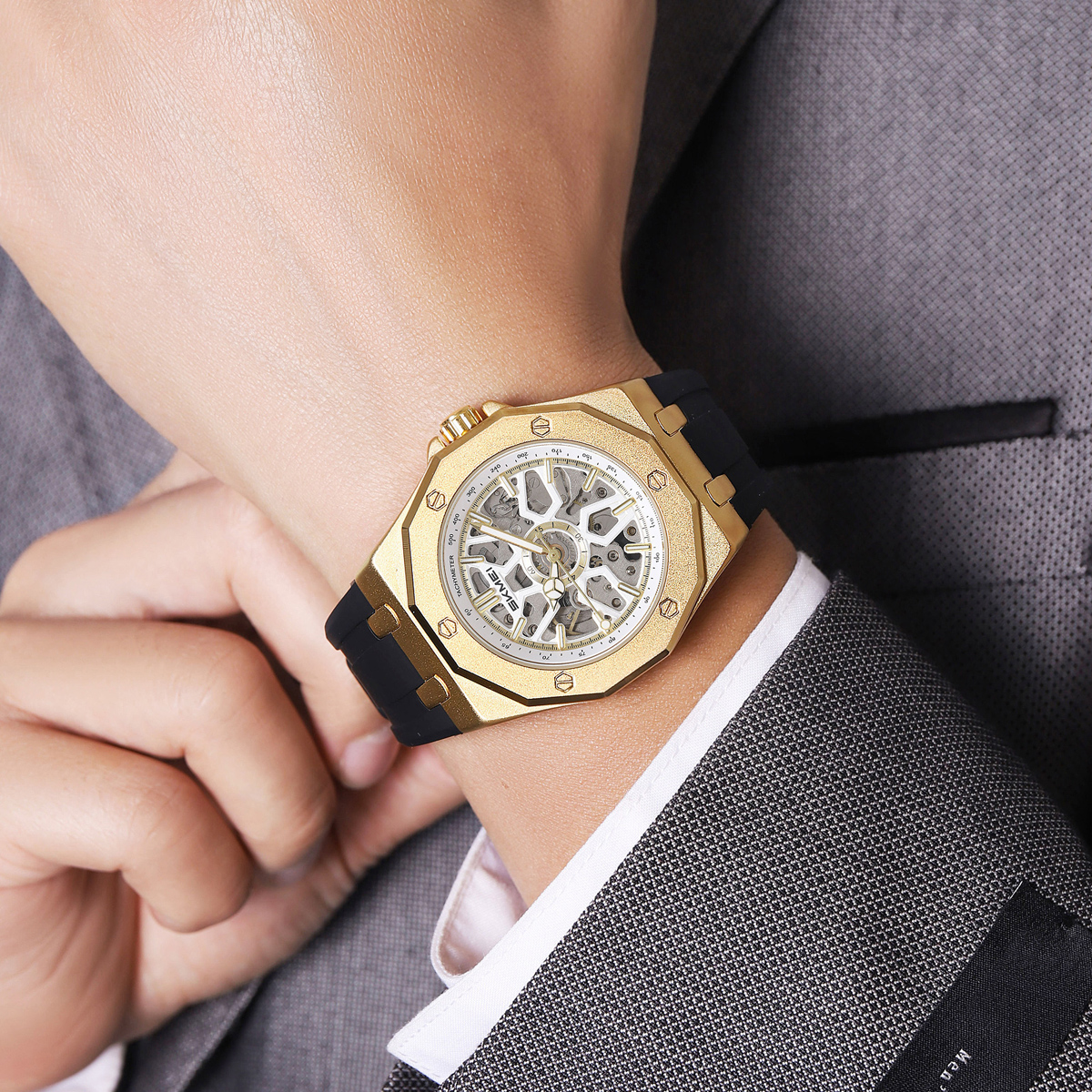 SKMEI New Arrival M036 Luxury Waterproof Mechanical Watch