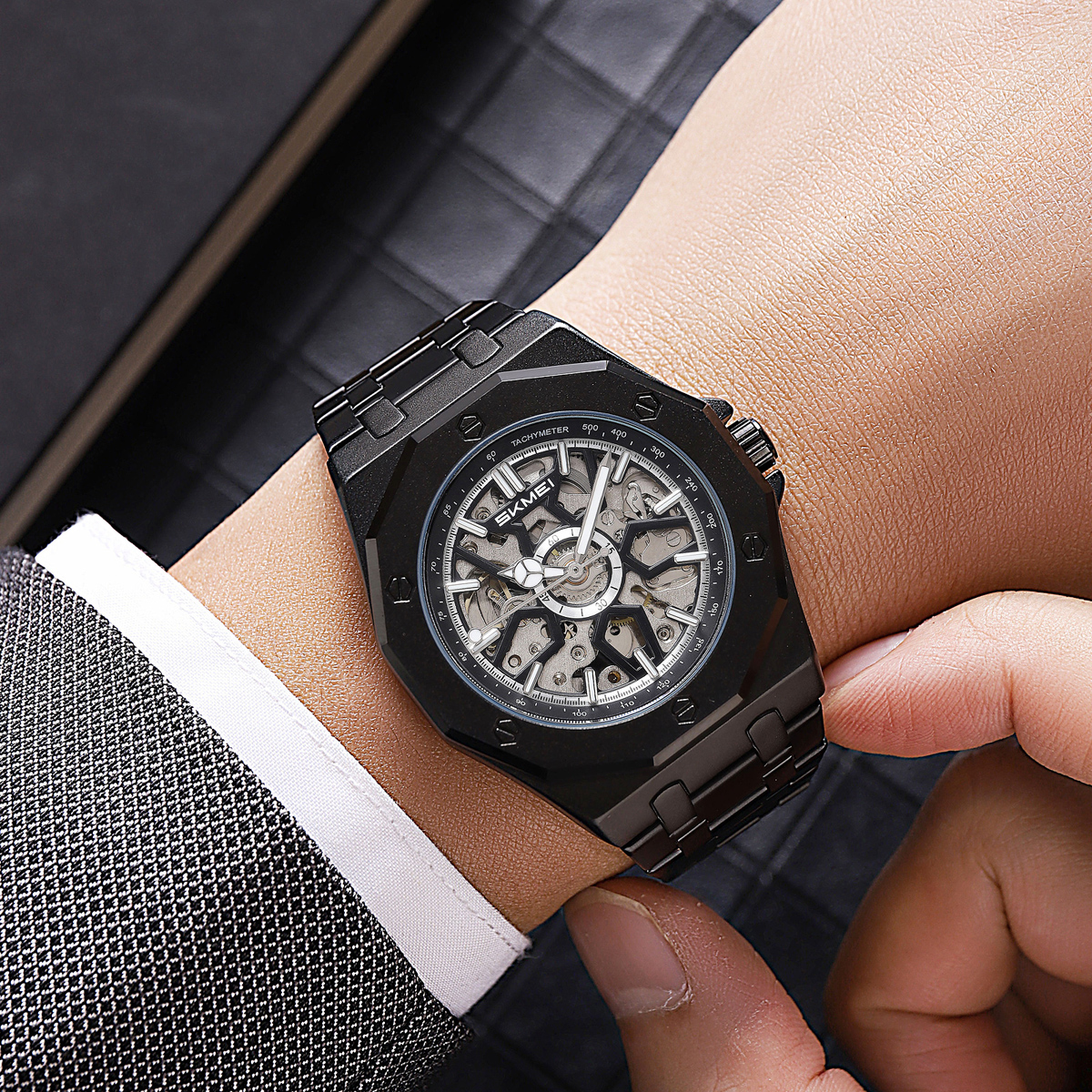 SKMEI New Arrival M036 Luxury Waterproof Mechanical Watch
