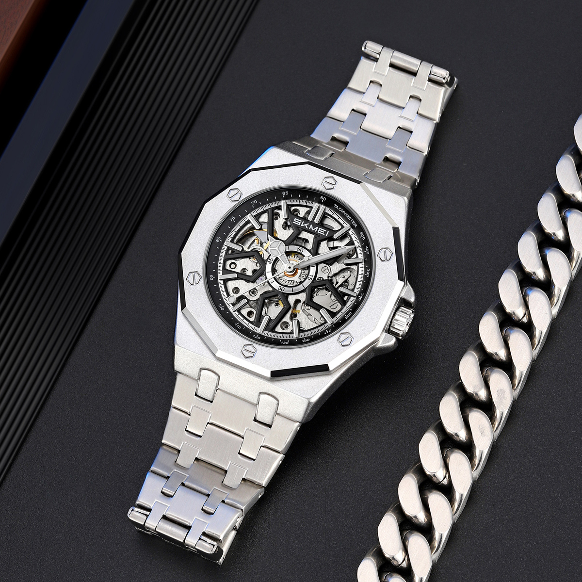 SKMEI New Arrival M036 Luxury Waterproof Mechanical Watch