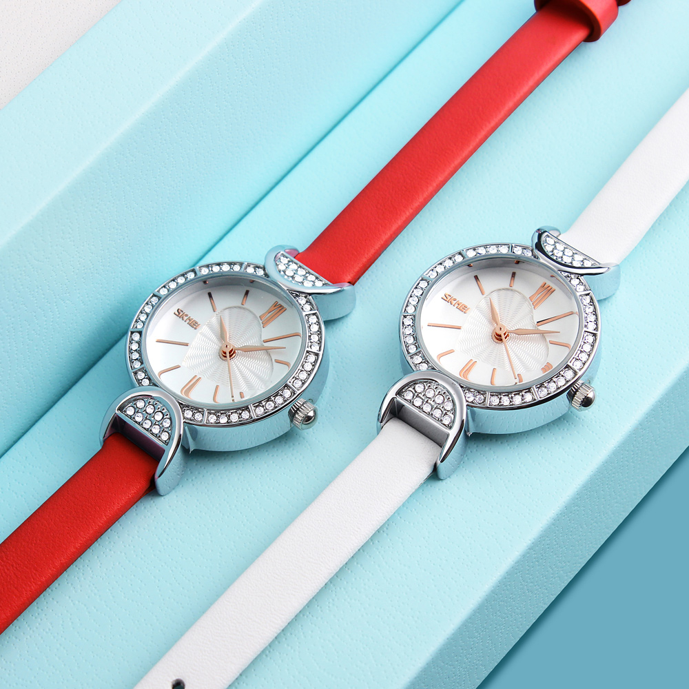 SKMEI Q025 Stainless steel Case Women Quartz Watch