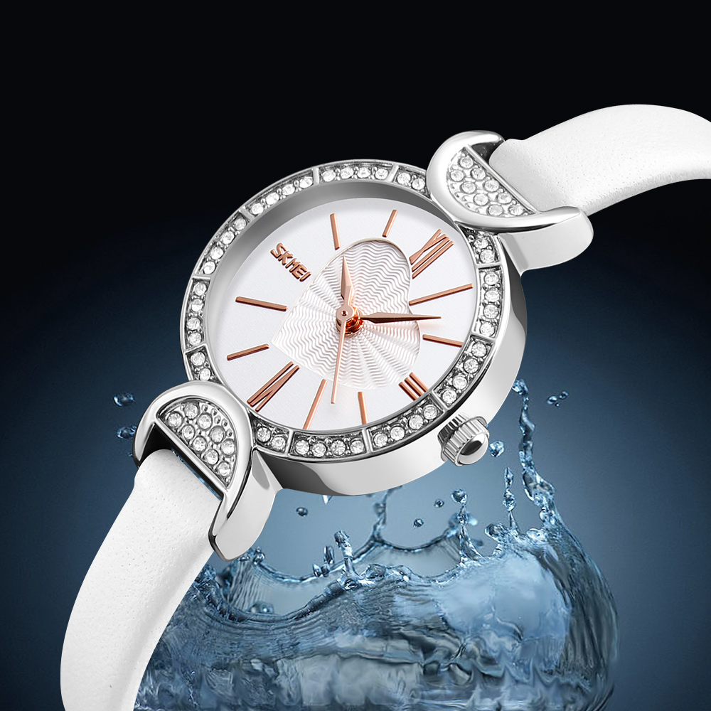 SKMEI Q025 Stainless steel Case Women Quartz Watch