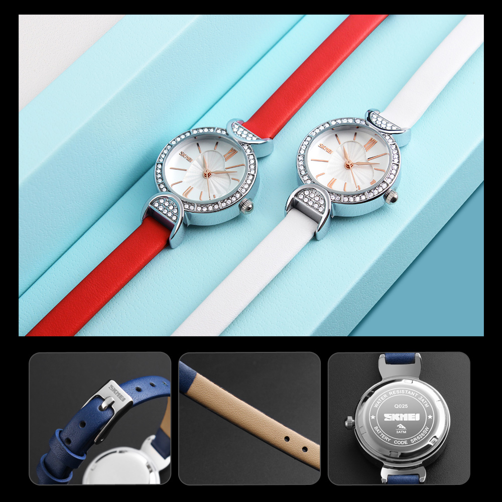 SKMEI Q025 Stainless steel Case Women Quartz Watch