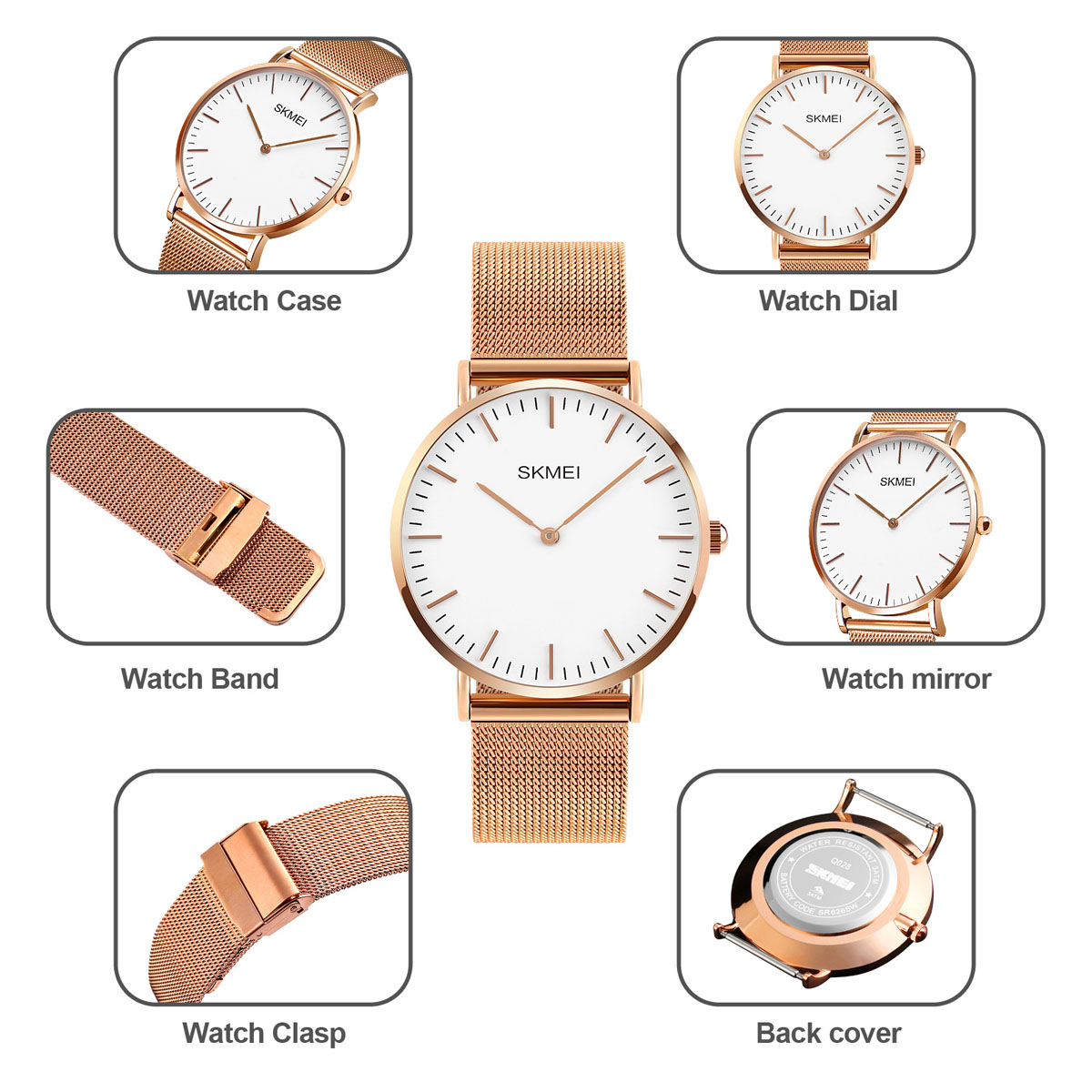 SKMEI Q028 MEN QUARTZ WATCH ALL STAINLESS STEEL CASE