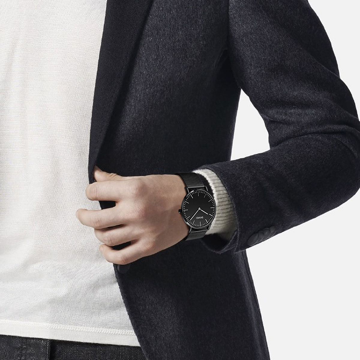 SKMEI Q028 MEN QUARTZ WATCH ALL STAINLESS STEEL CASE