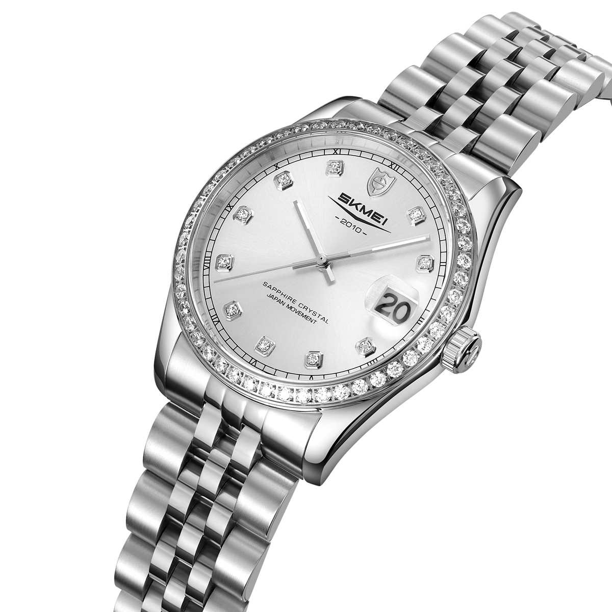 SKMEI Q2539 women Sapphire glass Stainless Steel Case Quartz Watch