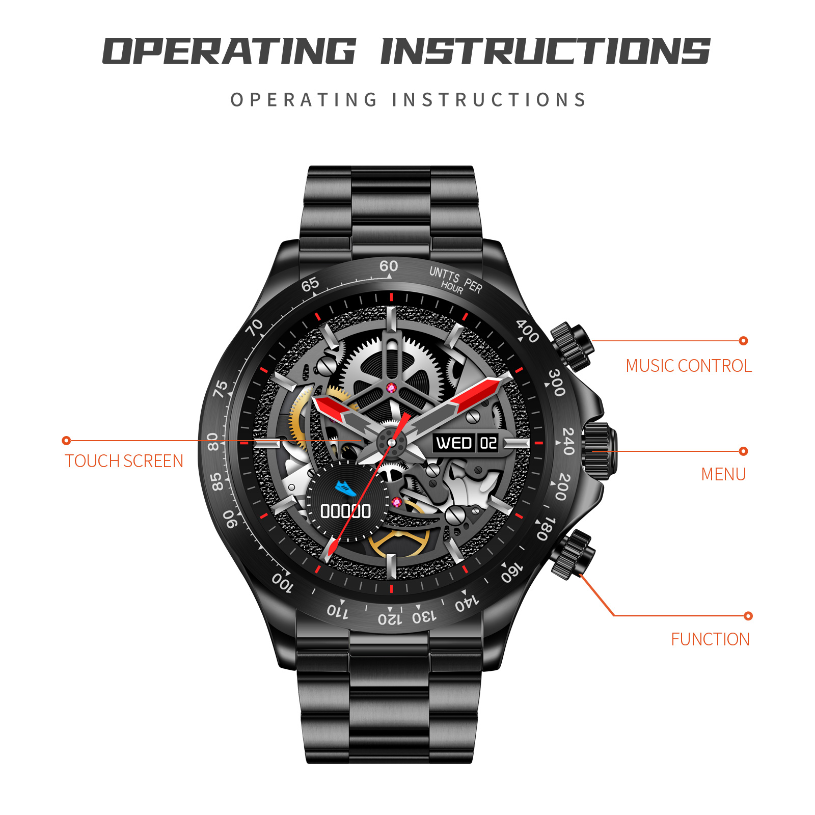 S240 SKMEI MEN SMART WATCH