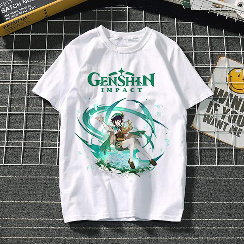 Yuanshin short-sleeved 3D casual trendy T-shirt