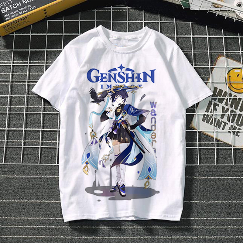 Yuanshin short-sleeved 3D casual trendy T-shirt