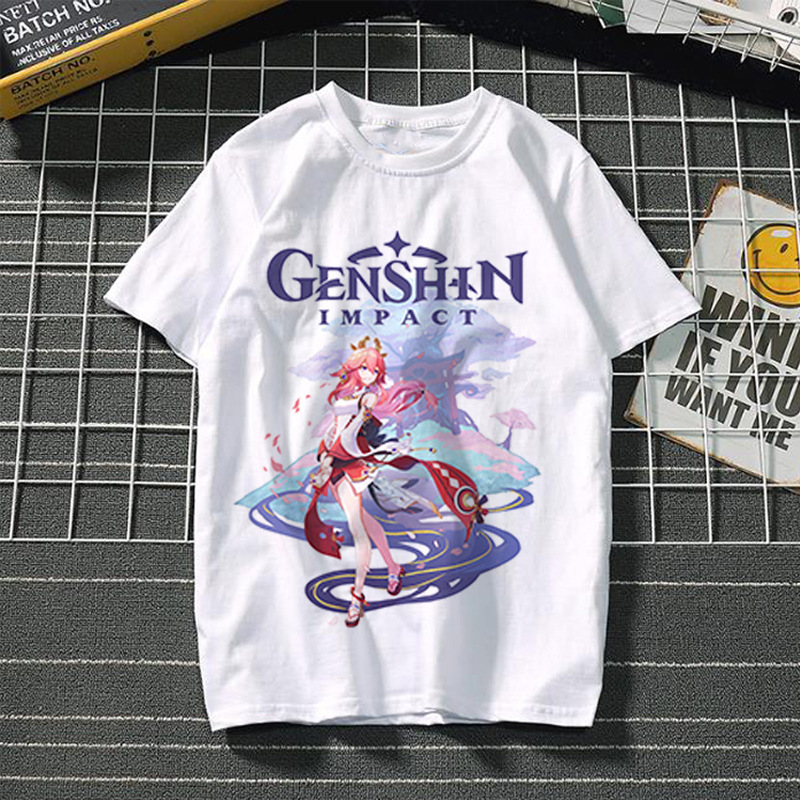 Yuanshin short-sleeved 3D casual trendy T-shirt