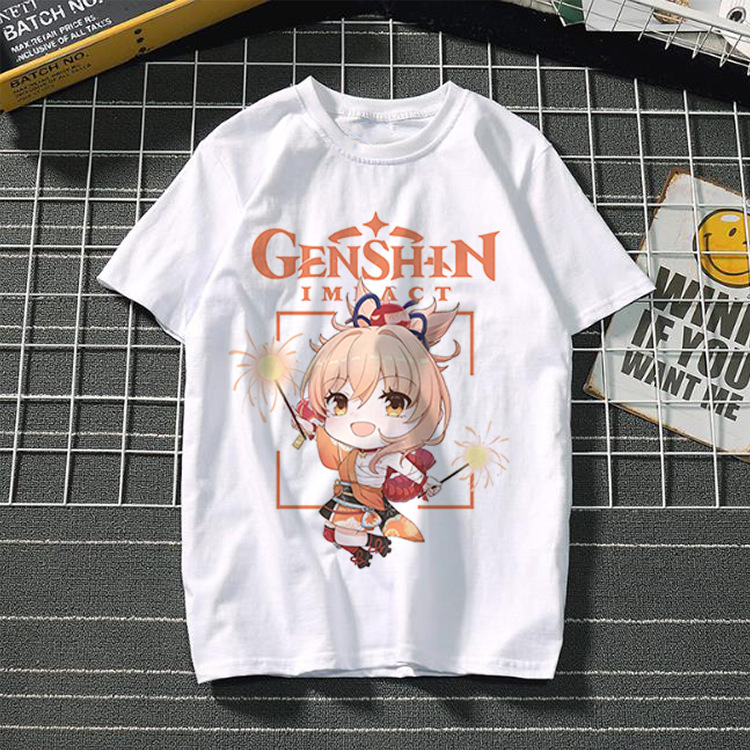Yuanshin short-sleeved 3D casual trendy T-shirt