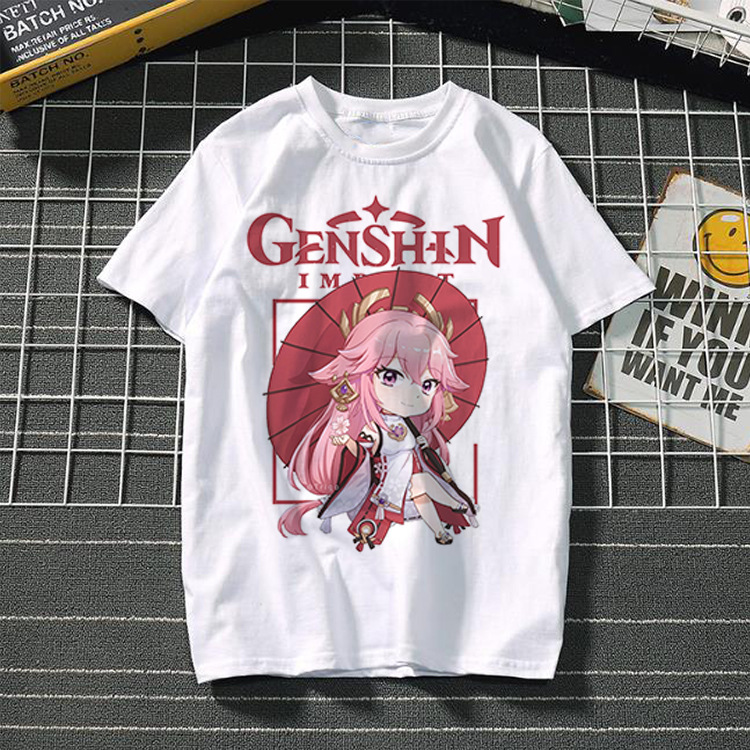 Yuanshin short-sleeved 3D casual trendy T-shirt