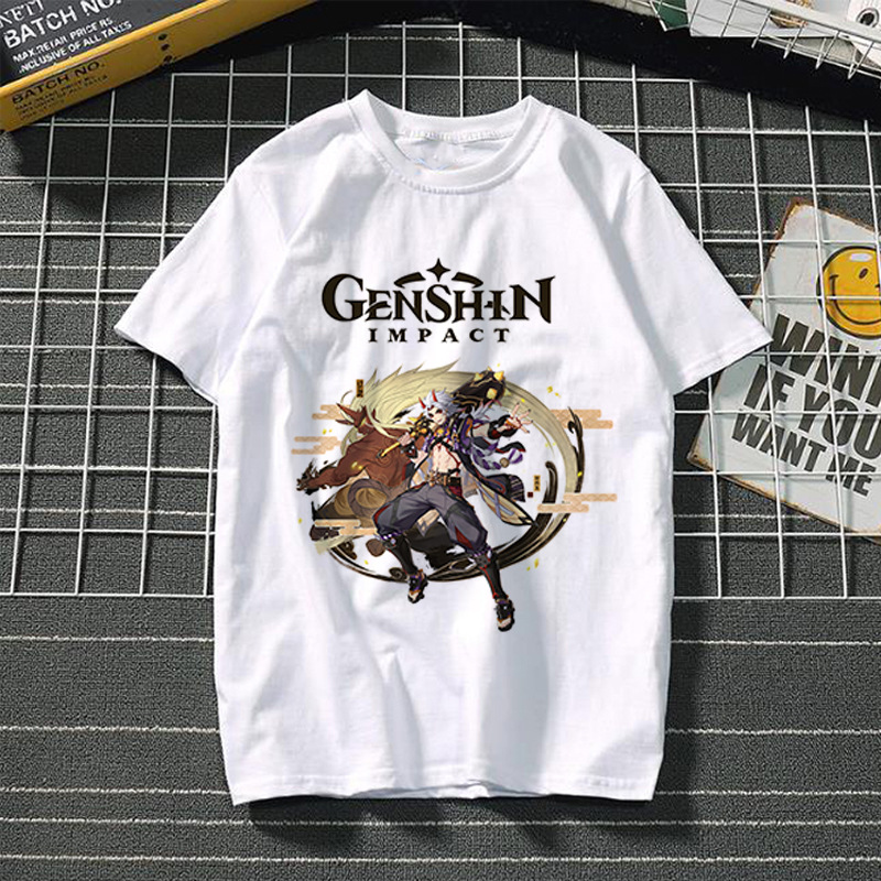 Yuanshin short-sleeved 3D casual trendy T-shirt