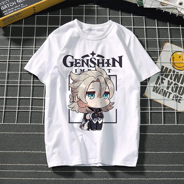 Yuanshin short-sleeved 3D casual trendy T-shirt
