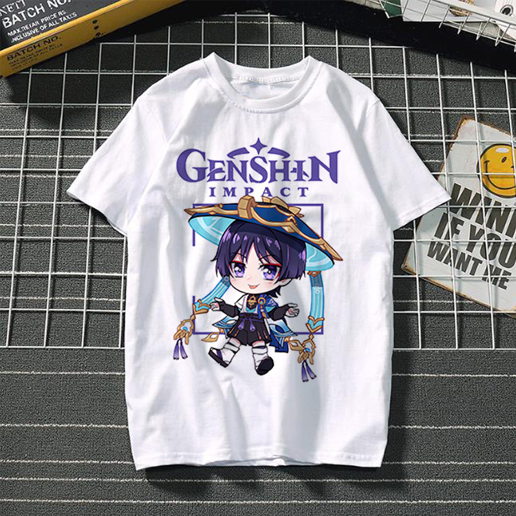 Yuanshin short-sleeved 3D casual trendy T-shirt
