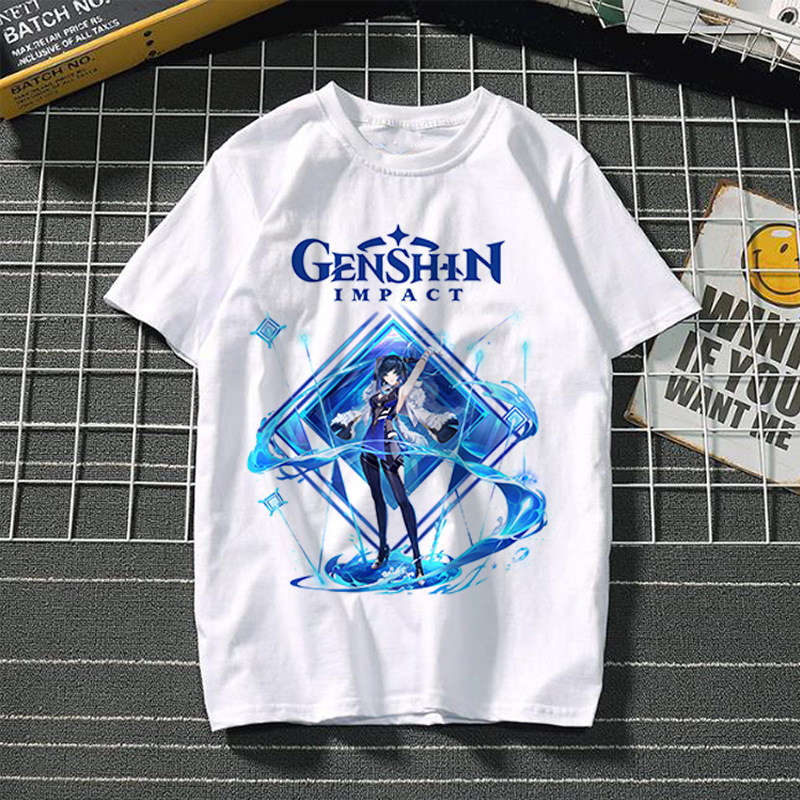 Yuanshin short-sleeved 3D casual trendy T-shirt