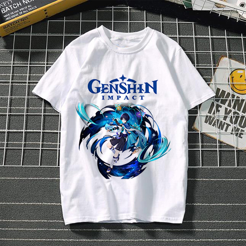 Yuanshin short-sleeved 3D casual trendy T-shirt