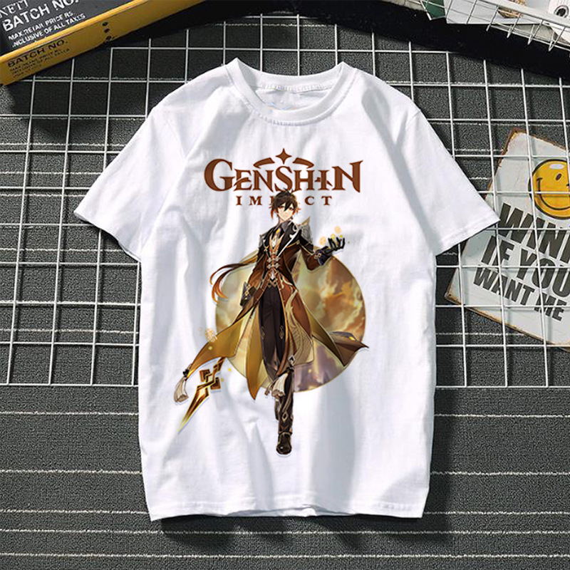 Yuanshin short-sleeved 3D casual trendy T-shirt